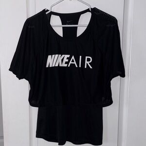 Nike Women's Black Air Short Sleeve Tee